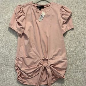 Anthropology, Leah and viola, top size small, puff sleeve, tie waist